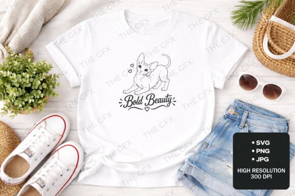 Bold Beauty: Capturing the Sphynx Cat's Spirit in Design