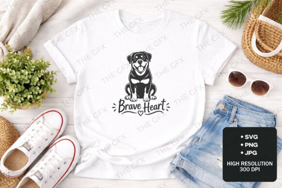 Brave Heart Rottweiler: A Design for Loyal Brands