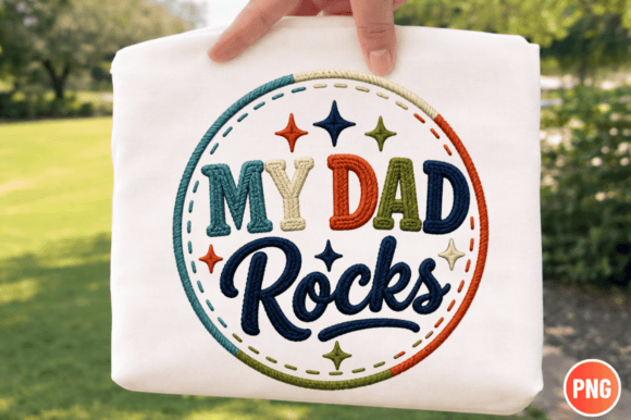 Celebrate Dad: Creative Projects with My Dad Rocks PNG Design
