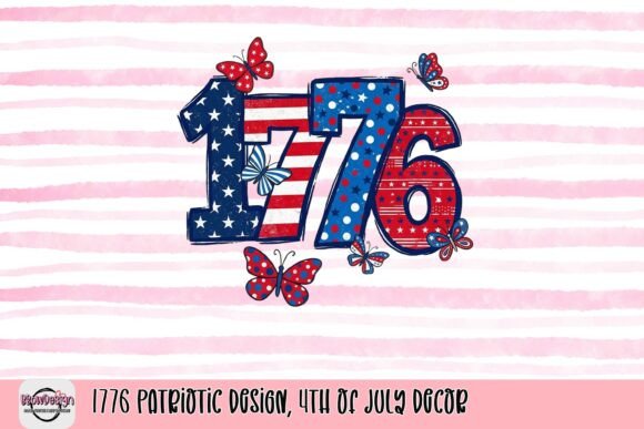 Celebrate Independence: The 1776 Patriotic Design for 4th of July