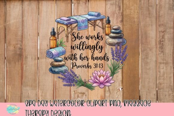 Serene Spa Visuals: A Watercolor Clipart Guide for Wellness Brands