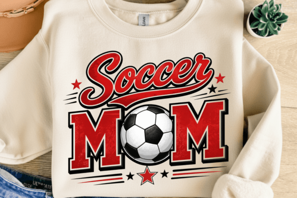 Soccer Mom Sport Design PNG: Bold Varsity Graphics for Team Spirit