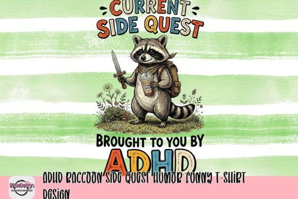 The Raccoon That Gets It: A Design for Your ADHD Side Quests